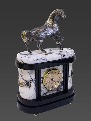Каминные часы из мрамора и долерита купить с доставкой Каминные часы из мрамора и долерита
