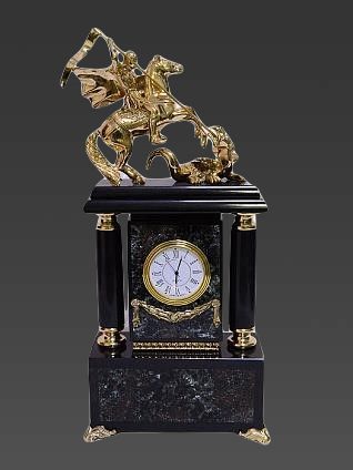 Каминные часы из серафинита купить с доставкой Каминные часы из серафинита