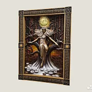 Резное панно «Наваждение» из бука — оригинальный подарок — фотография 3