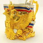 Бронзовый подстаканник «Герб РФ» №3 — необычный подарок — фотография 2