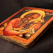 Икона деревянная "Иоанн Богослов" — необычный подарок — фотография 11