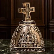 Бронзовый колокольчик «Москва. Крест» — необычный подарок — фотография 1