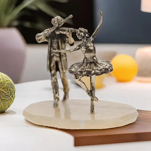 Подарочная композиция «Балерина и скрипач» из бронзы