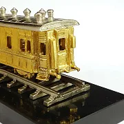 Сувенир «Вагон» с позолотой и никелированием — необычный подарок — фотография 2