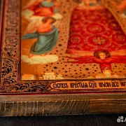 Икона деревянная "Прибавление ума" Богоматери — красивый подарок — фотография 5