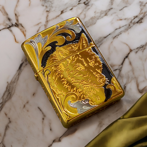Сувенирная зажигалка Zippo "Вожак и стая" купить с доставкой Сувенирная зажигалка Zippo "Вожак и стая"