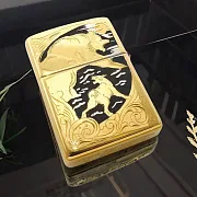 Зажигалка Zippo оригинал "Охота на медведя" — необычный подарок — фотография 1