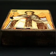 Икона Архангел Гавриил. Ручная работа — оригинальный подарок — фотография 4
