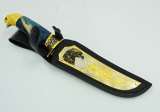 Нож "Охота на сокола" №1 /дамаск/. Златоуст купить с доставкой Нож "Охота на сокола" №1 /дамаск/. Златоуст