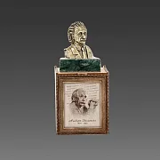 На память: Бронзовый бюст «Эйнштейн А.» — фотография 2