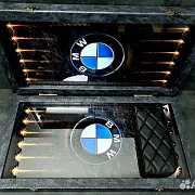 Нарды под стеклом «BMW X5» — оригинальный подарок — фотография 5