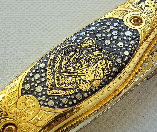Нож складной "Тигр". Златоуст