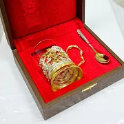 Подарочный подстаканник для чая «Охота на уток» — фотография 5
