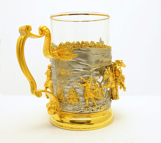Дорогой подстаканник "Тройка" купить с доставкой Дорогой подстаканник "Тройка"