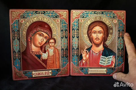 Венчальная пара. Казанская Богоматерь и Спас — оригинальный подарок